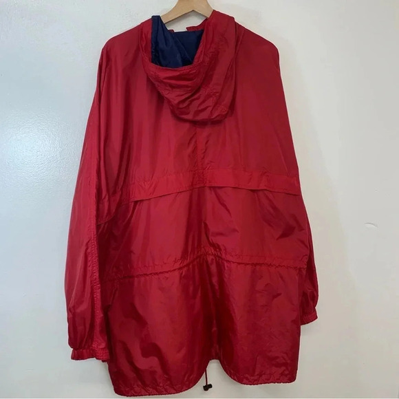 Eddie Bauer Ebtek Nylon Windbreaker Jacket Men XL Full Zip Utility Hood Pockets - Picture 6 of 16